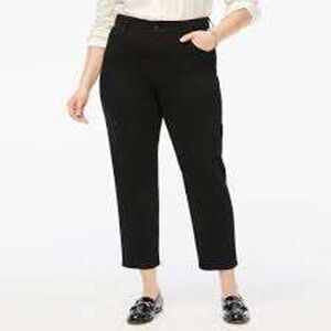 J.Crew Curvy Essential High Rise Black Jeans Comfort Stretch Size 33